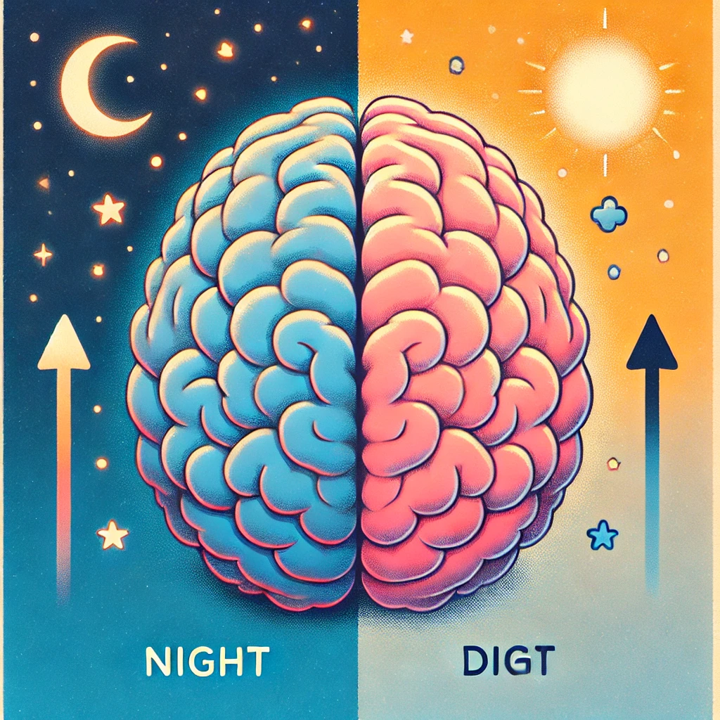 저녁에는 커지고 아침에는 줄어든다고..?!(Wait, doesn't the brain grow in the evening and shrink in the morning?!)