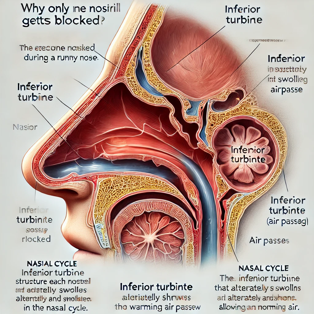 코막힐 때 한쪽 코만 막히는 이유는?(Why Does Only One Nostril Get Blocked When You Have a Runny Nose?)