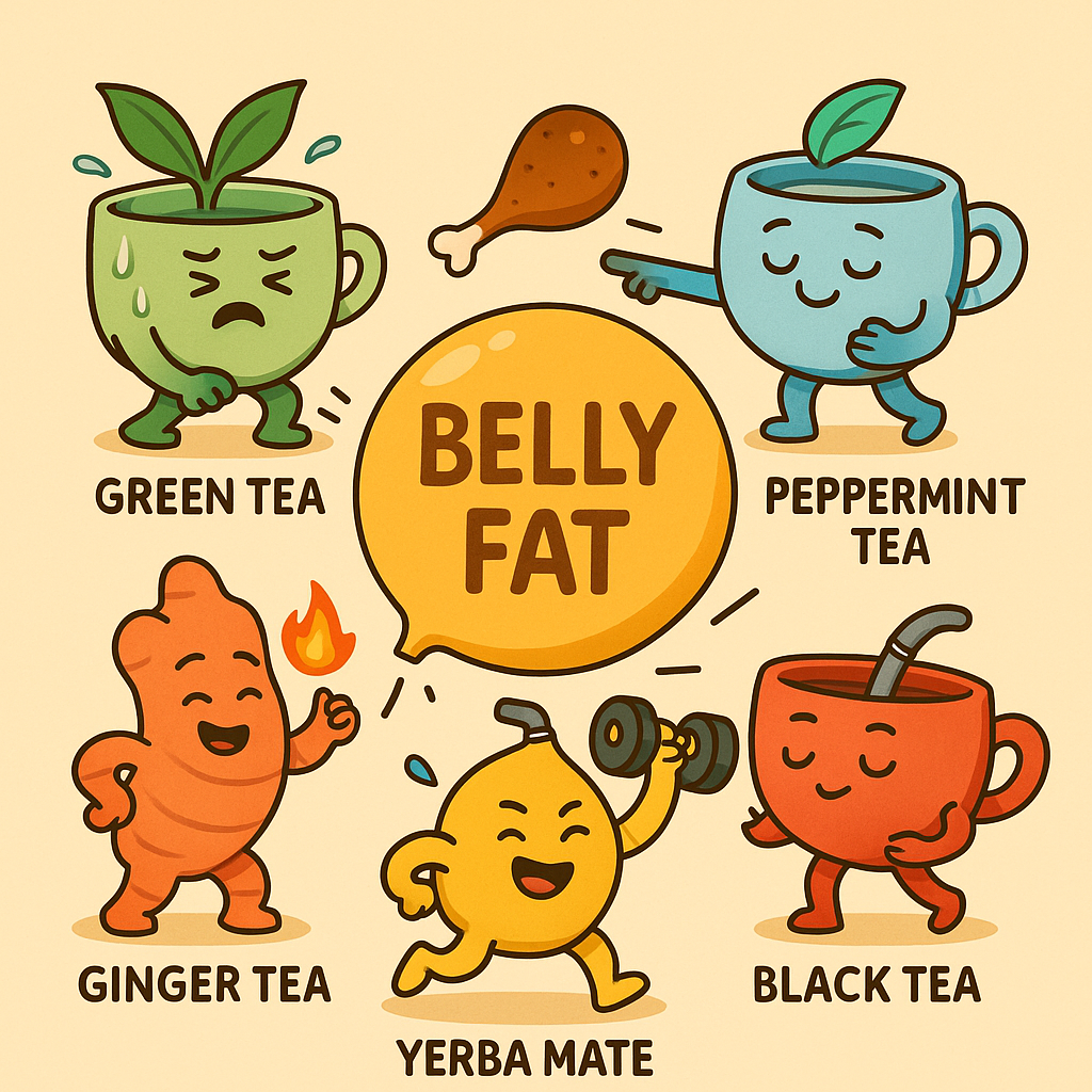 하루 한 잔! 뱃살 줄이는 마법의 차 레시피!🪄(One Cup a Day! The Magical Tea Recipe for Belly Fat!)
