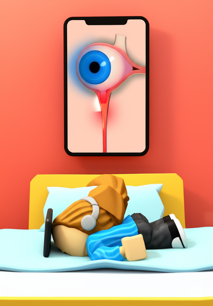 엎드려 폰 보다 OOO 걸릴 수도?!😱 자세 하나로 눈 건강이 위험해져요!(Your Posture Puts Your Eye Health at Risk!)