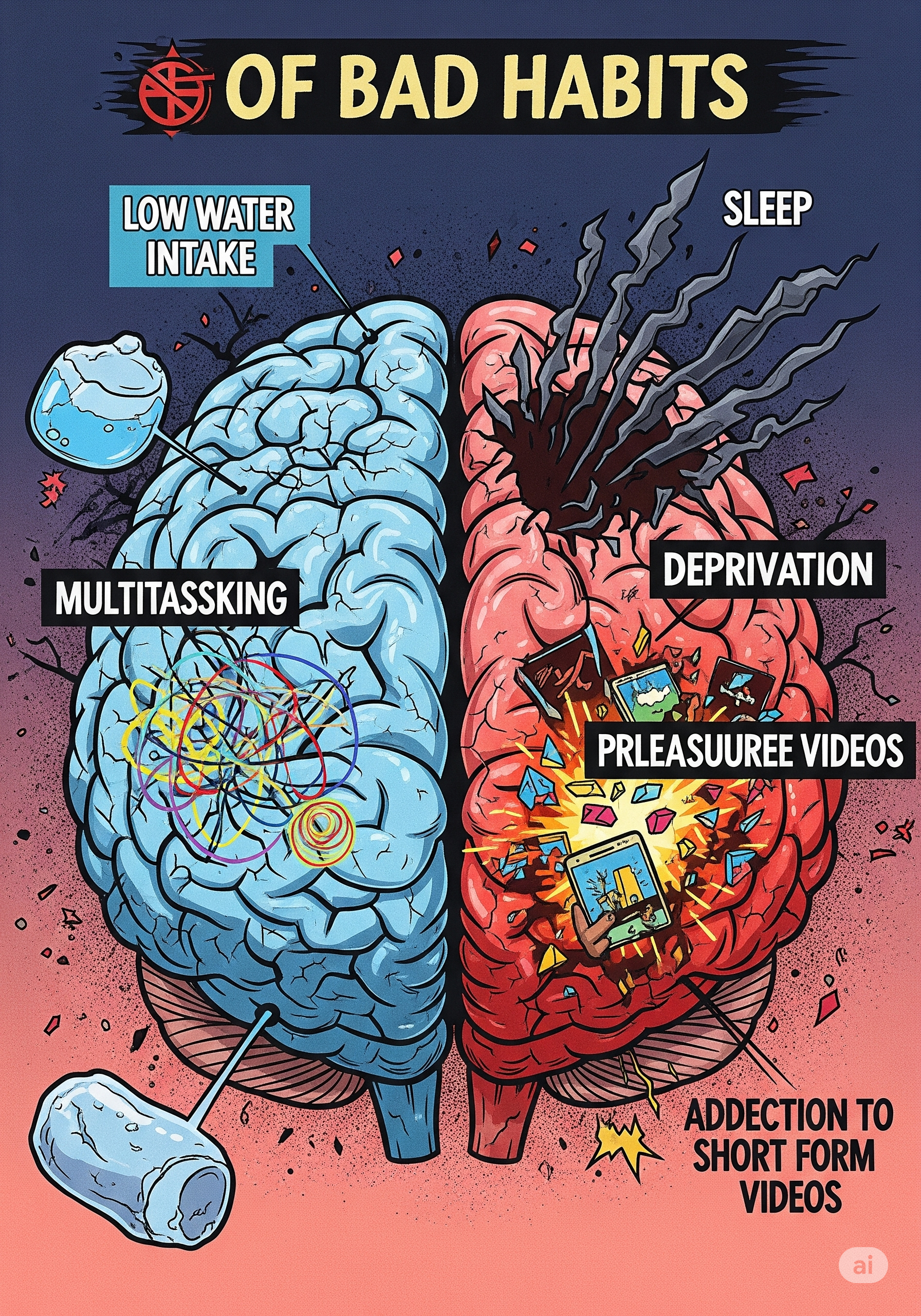 우리 뇌를 망가뜨리는 무시무시한 습관들!🤯(Scary Habits That Can Damage Your Brain!)