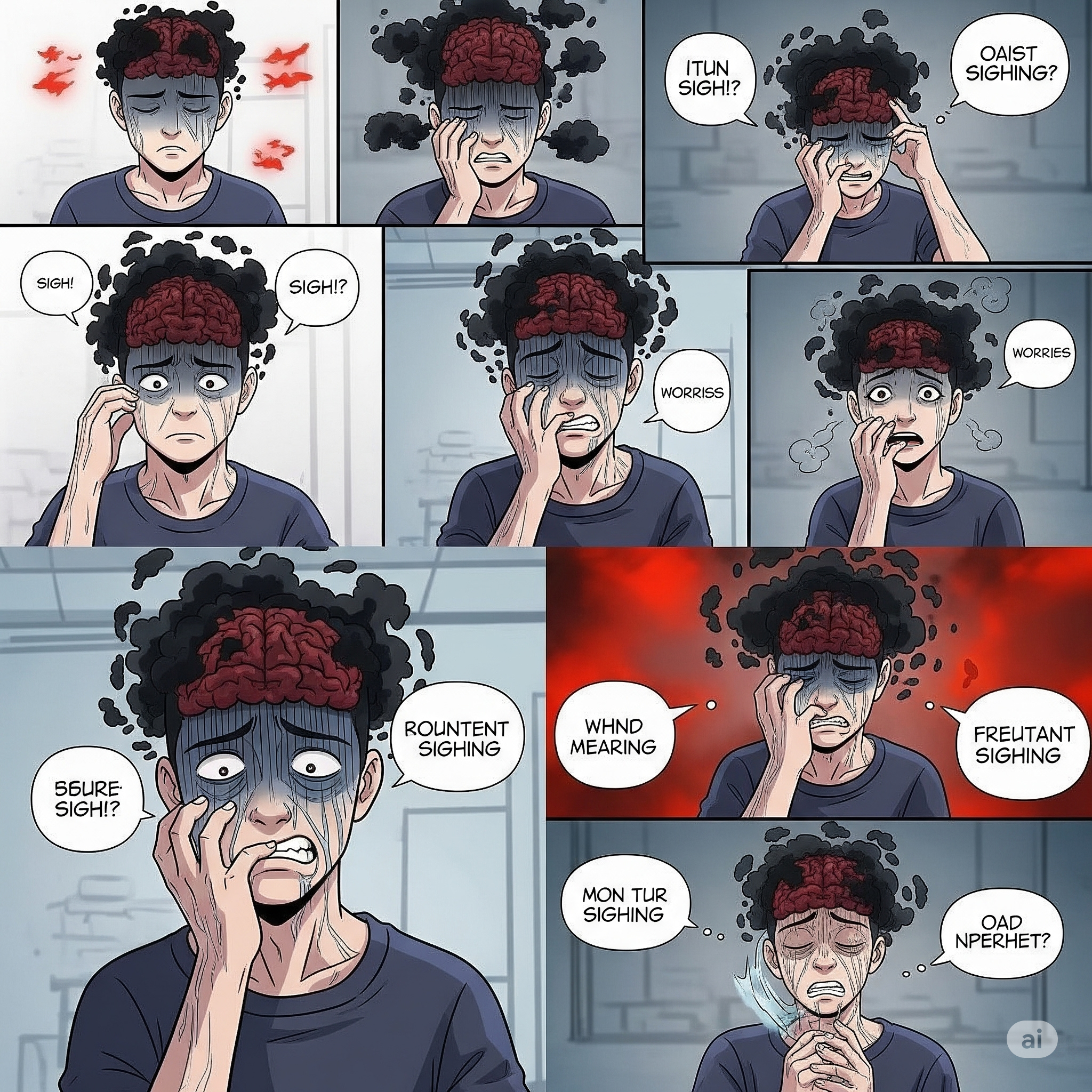 한숨을 자주 쉬면 나의 뇌가 아프다?!🧠(Frequent Sighs Can Hurt Your Brain?!)